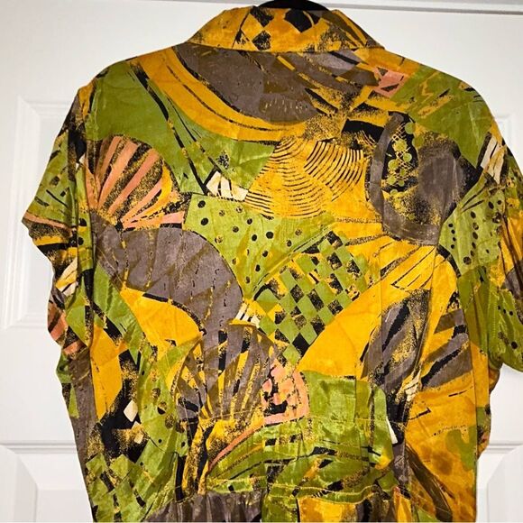 SWEET TALK Button Wrap Short Sleeve Peplum Shirt Blouse Top - Picture 13 of 15